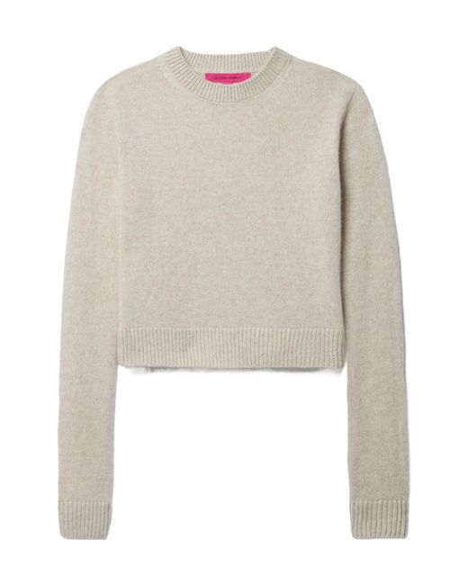The Elder Statesman White Cashmere Sweater