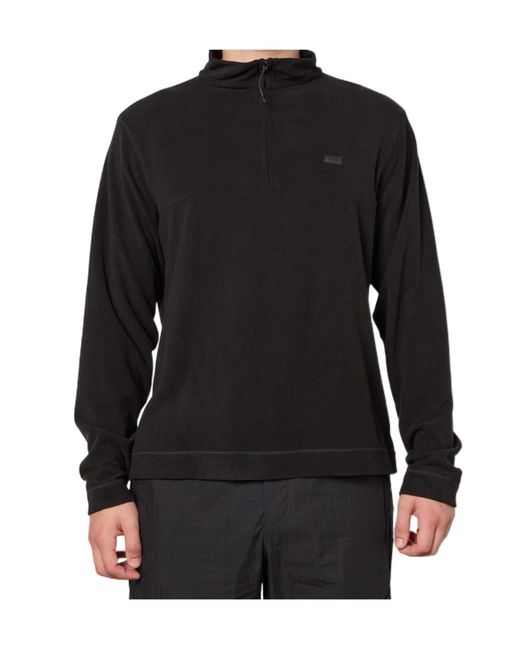 Rains Black 1/2Z Sweater for men