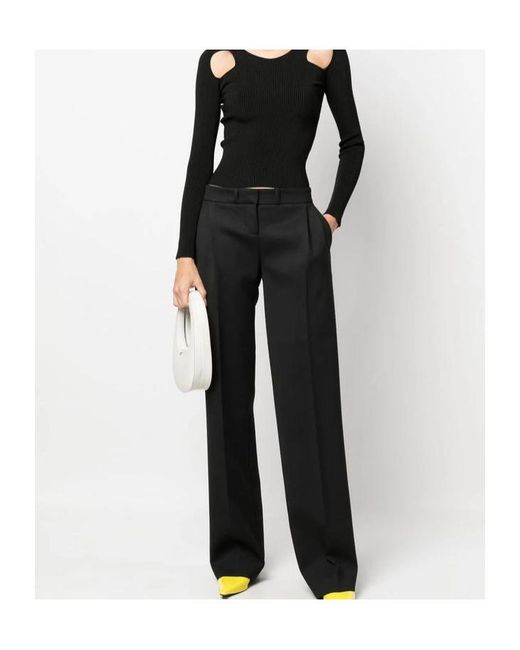 Coperni Black Belt-Loop Casual Pants