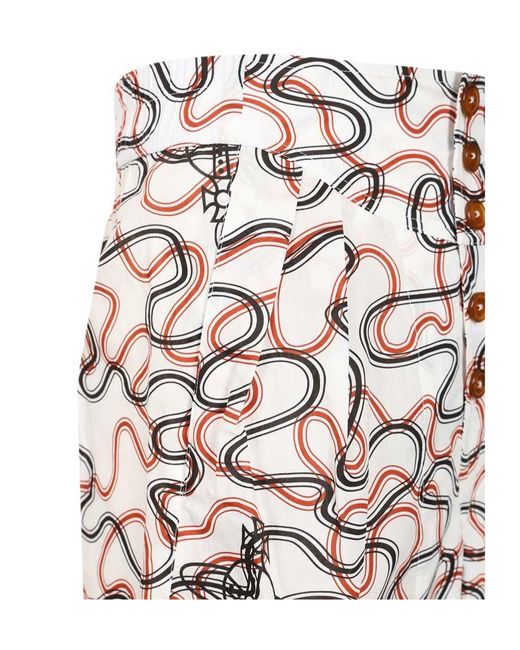Vivienne Westwood White Romario Wiggle Bermuda Shorts for men