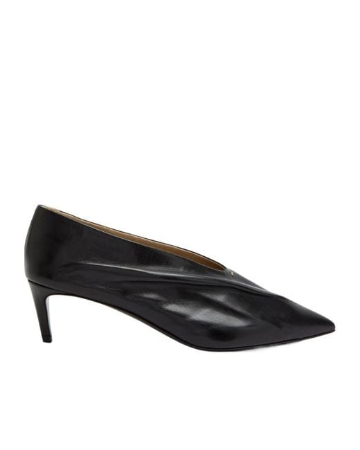 Khaite Black Leather High Heels