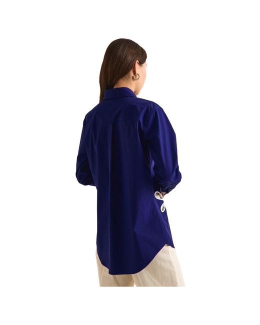 Fendi Blue Longline Shirt