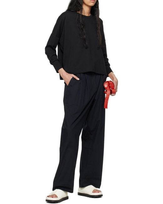Studio Nicholson Black Loop Long Sleeved T-Shirt