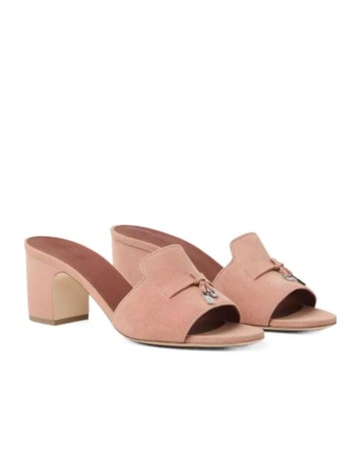 Loro Piana Pink Summer Charms Sandal