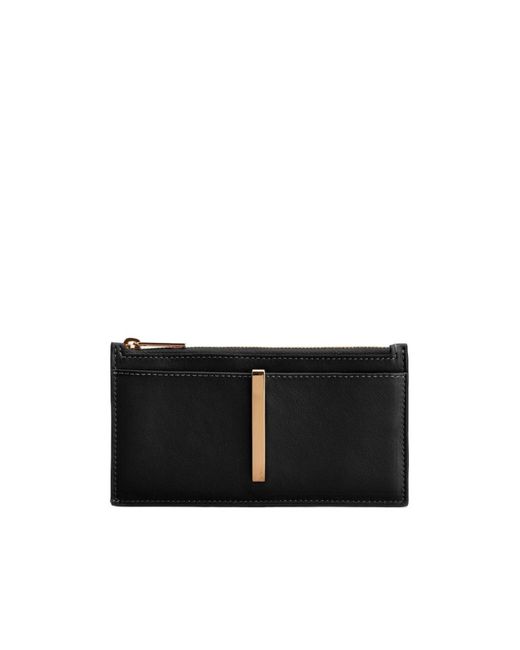 Tod's Black Logo Embossed Card Holder