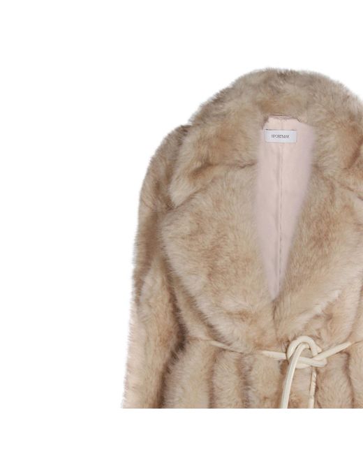 Sportmax Natural Rosaria Tied Waist Coat