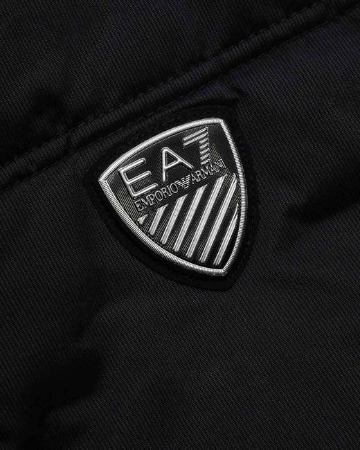 EA7 Black Logo Patch Cotton Suit for men