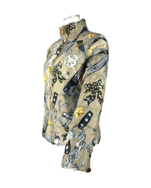 Moschino Green Printed Zipper Cotton Suit for men