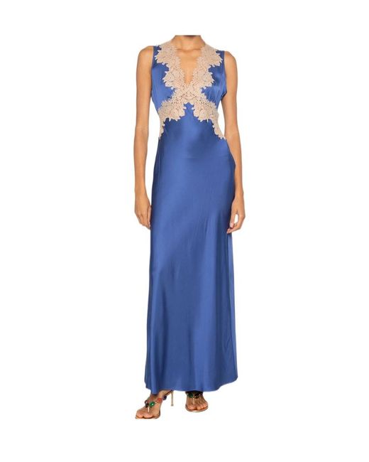 Rixo Blue Sleeveless Dress