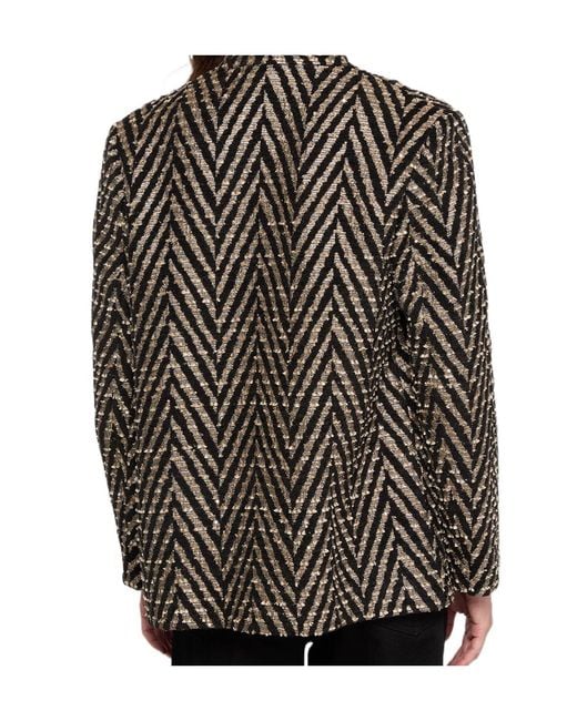 Forte_forte Gray Chevron-Jacquard Jacket