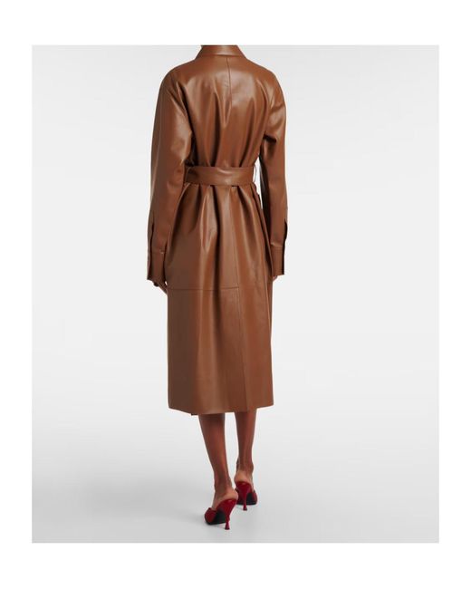 Joseph Brown Okabe Leather Coat