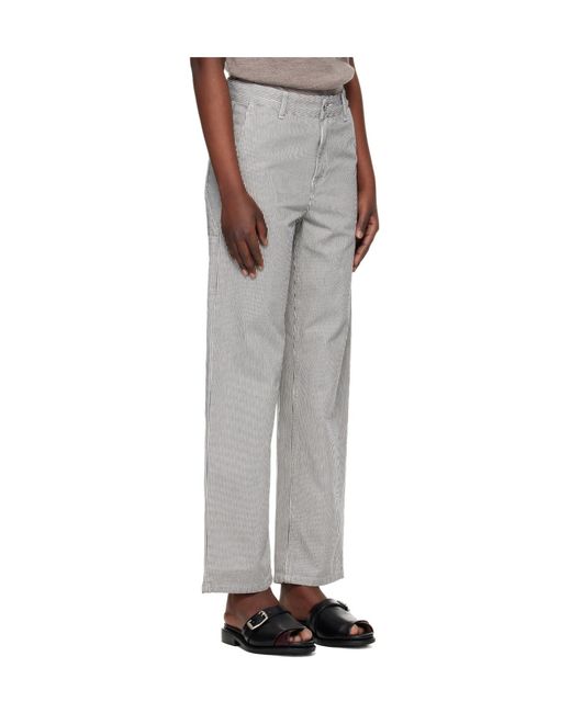 Carhartt Gray Casual Pants With Belt Loops