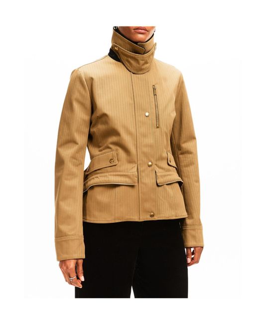 McQueen Metallic Herringbone Track Jacket