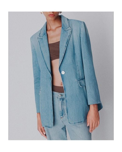Marella Blue Light Denim Blazer