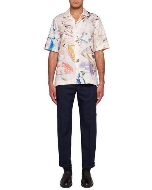 Paul Smith White Sketchbook Print Short-Sleeved Shirt for men