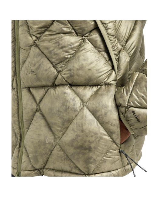 Roa Green Solid Quilted Jacket for men