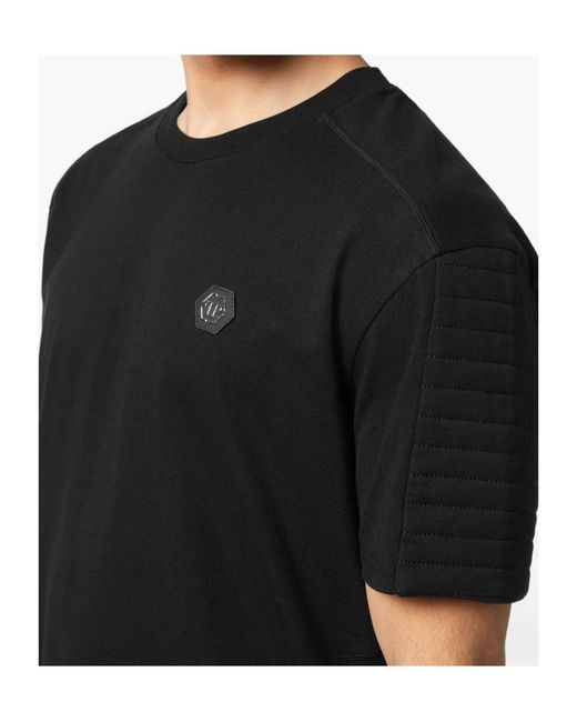 Philipp Plein Black T-Shirt Logo for men