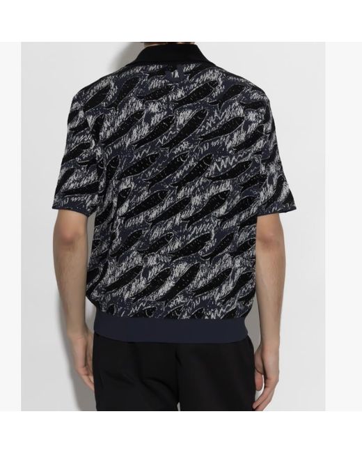 Jacquemus Black Poisson Short-Sleeve Polo Shirt for men