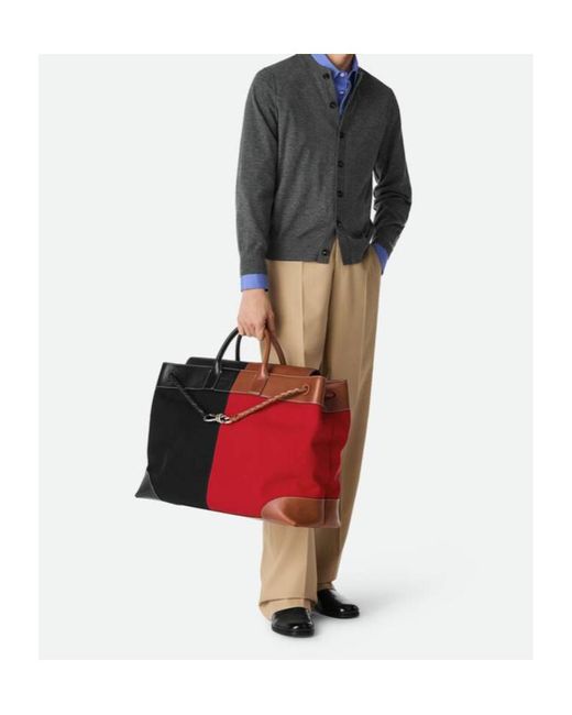 Bottega Veneta Red Large Andiamo Voyager for men