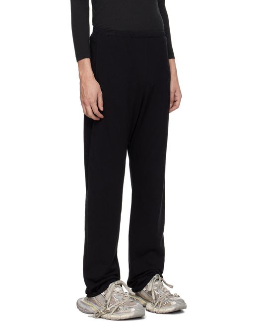 Balenciaga Black Loose Waist Sweatpants for men