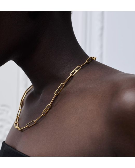 Dior Metallic Link Necklace