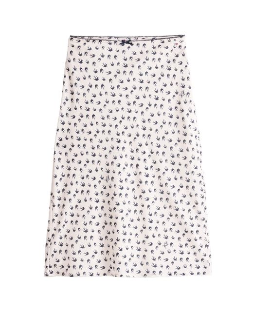 Tommy Hilfiger White Trim Midi Skirt