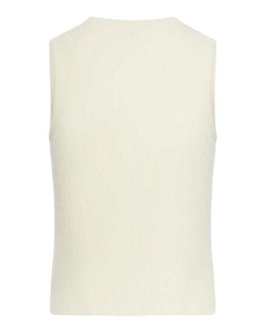 Céline White Sleeveless Top