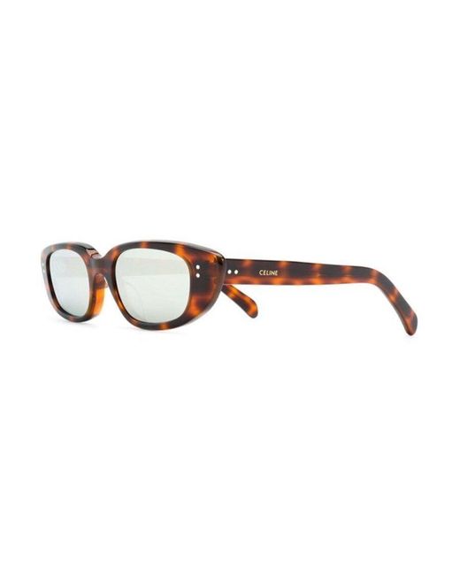 Céline White Cat's Eye Frame Sunglasses