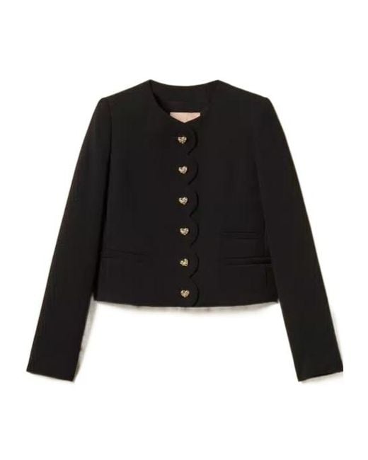 Twinset Black Crêpe Jacket