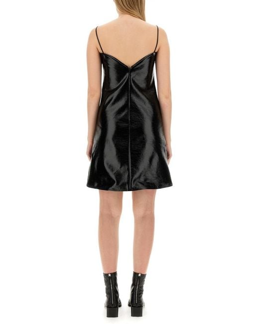 Courreges Black Courrèges Ellipse Vinyl Dress