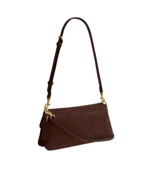 COACH Brown Jet C-Logo Cross Body Bag