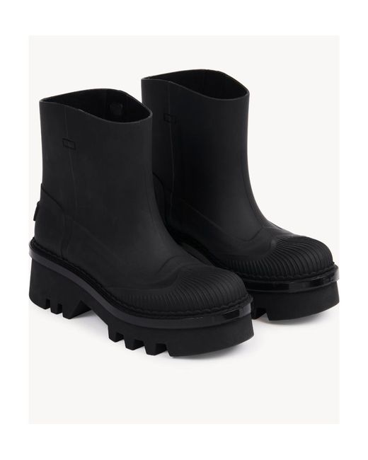 Chloé Black Chloé Raina Rain Boots