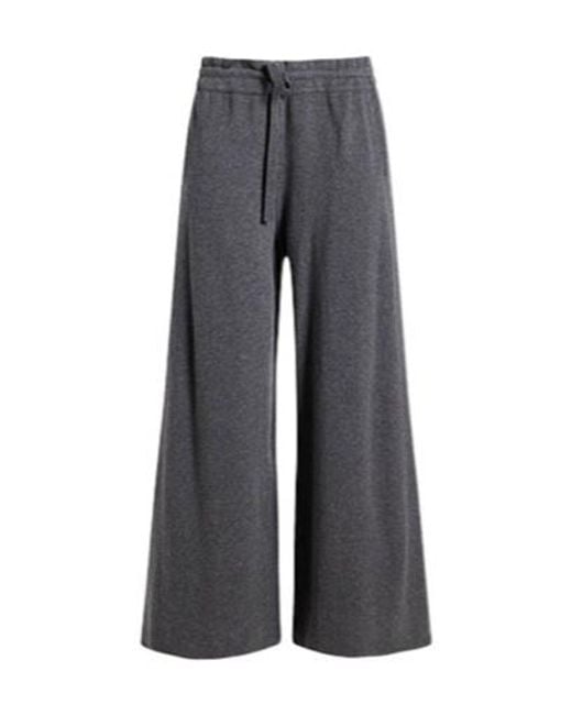 Ganni Gray Wide-Leg Trousers