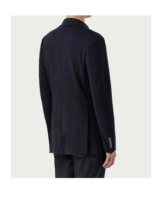 Canali Black Tailored Single Breasted Jacket for men