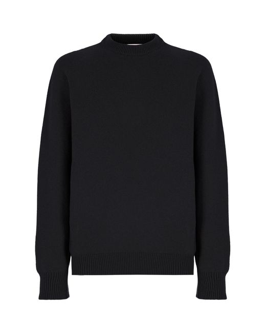 Laneus Black Knitted Jumper for men