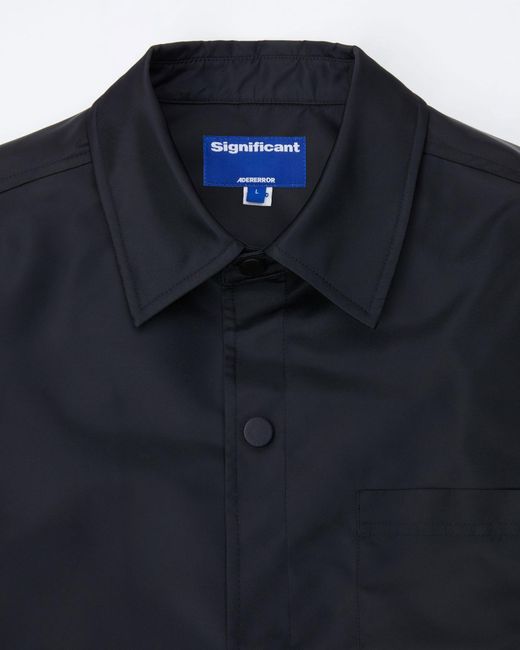 Adererror Blue Significant Collection Trs Tag Logo Casual Jacket for men