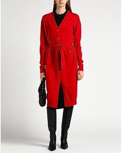 Dolce & Gabbana Red A Lightweight Knitted Cardigan