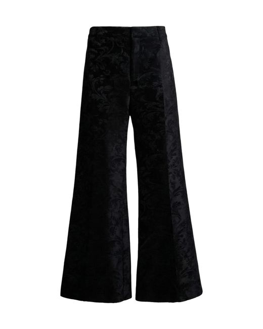 Chloé Black Pants Viscose, Cotton
