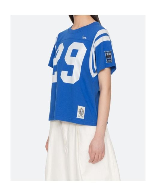 Sea Blue Georgie Crew-Neck T-Shirt
