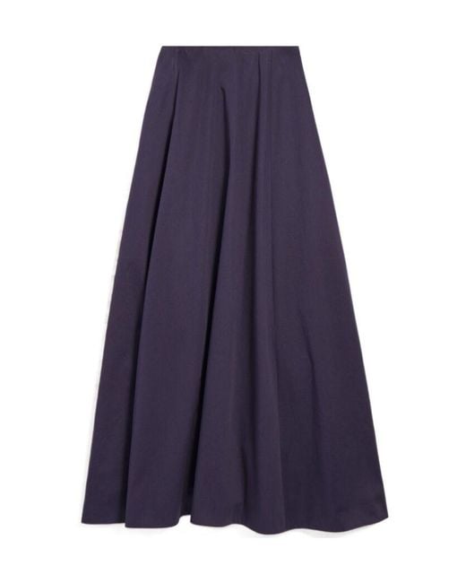 Balenciaga Purple Flared Midi Skirt