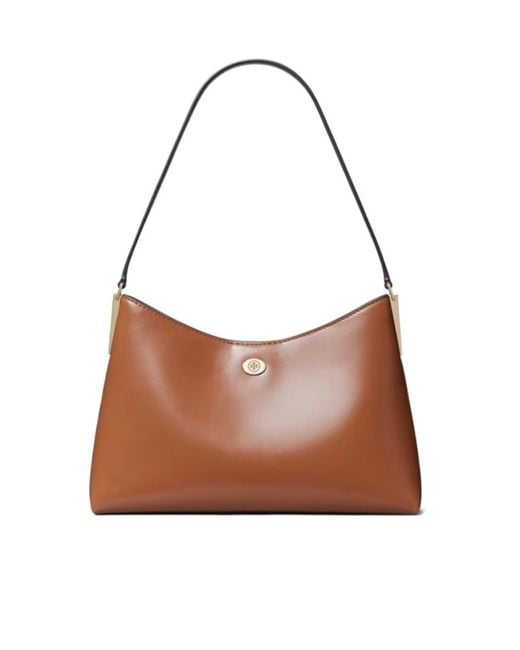 Tory Burch Brown Small Robinson Shoulder Bag