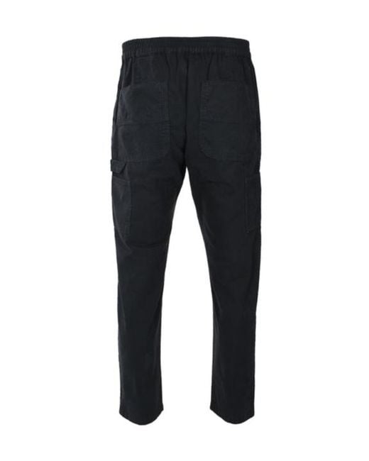 Moschino Black Logo-Embroidered Straight-Leg Trousers for men