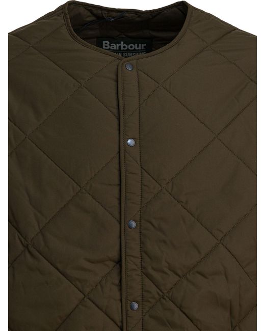 Barbour Green X Kaptain Sunshine Quilted Jacket for men