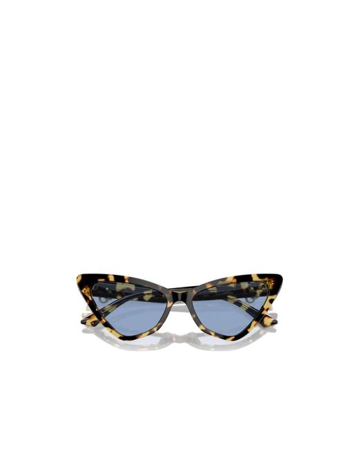 Jimmy Choo Blue Eyewear Triangle Frame Sunglasses Ff Image