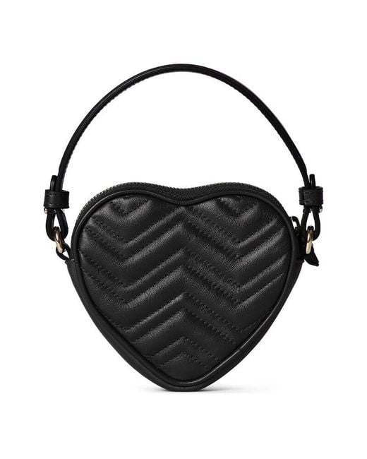 Gucci Black Gg Marmont Mini Bag