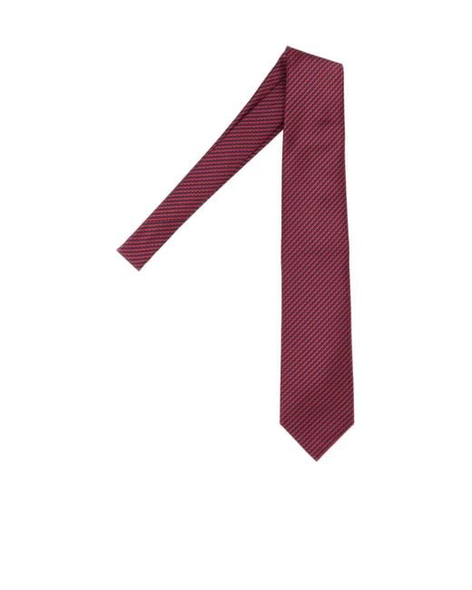Brioni Purple Striped Silk Tie for men