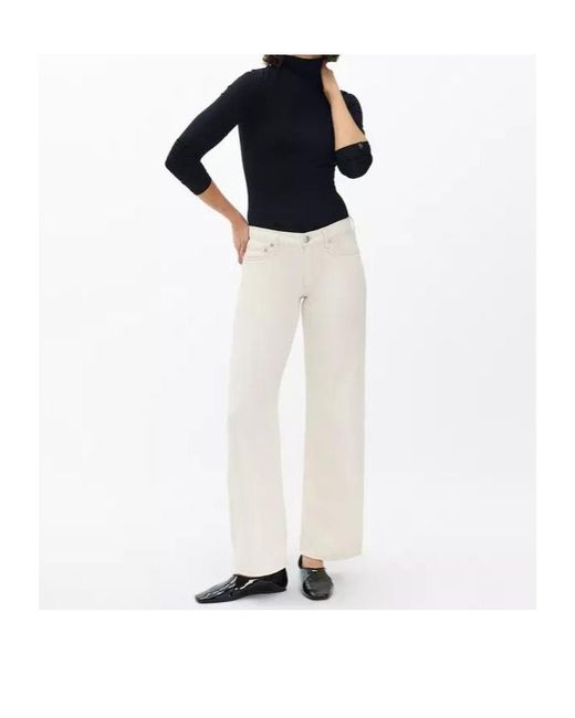Rag & Bone White Belt Loop Jeans