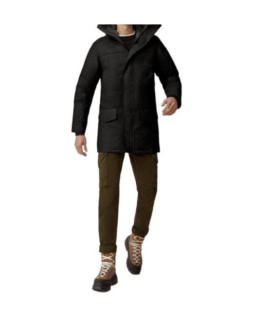 Canada Goose Black Langford Hooded Parka for men