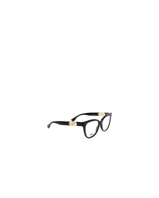 Fendi White Eyewear Cat-Eye Frame Glasses