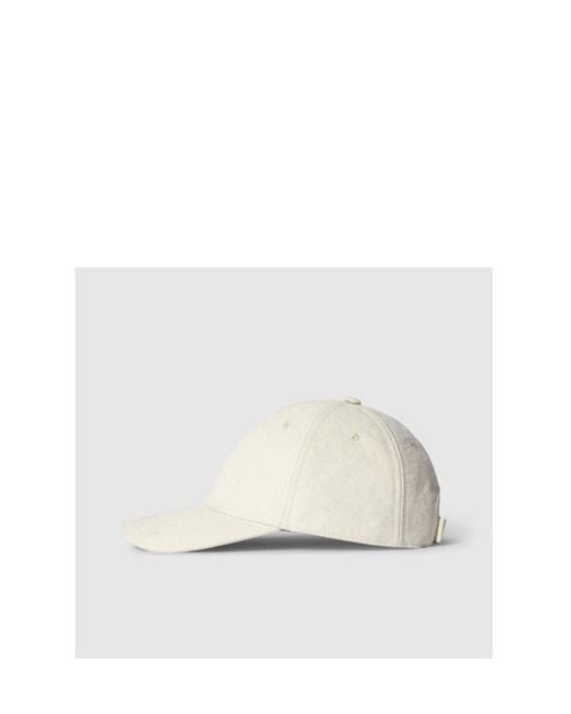 Gucci White Canvas Baseball Hat